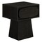 End Table with Drawer Storage Nightstand Side Table MDF Bedroom Living Room